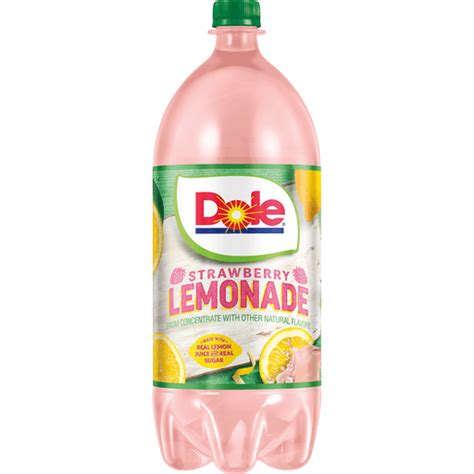 Dole Juice Drink Strawberry Lemonade 2 L Fruit Flavors Valli