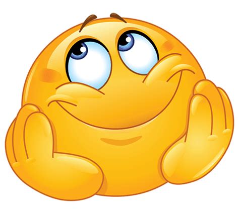 This Positive Smiley Is Thinking Of Something Wonderful Animated Emoticons Smiley Emoji