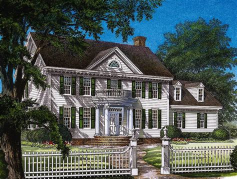 Stately Colonial Home Plan 32559wp Architectural Designs House Plans