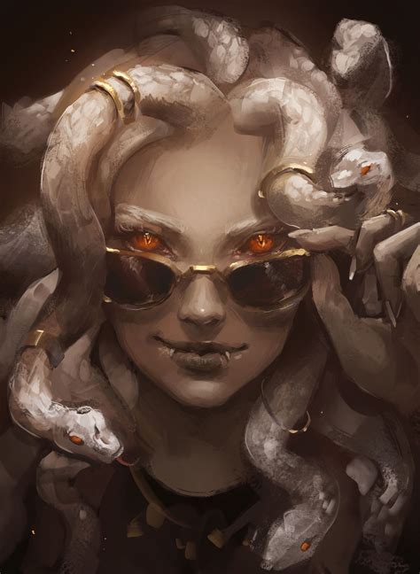 ArtStation Commission Dump Astri Lohne Arte Medusa Dark Fantasy Art Design De Personagens