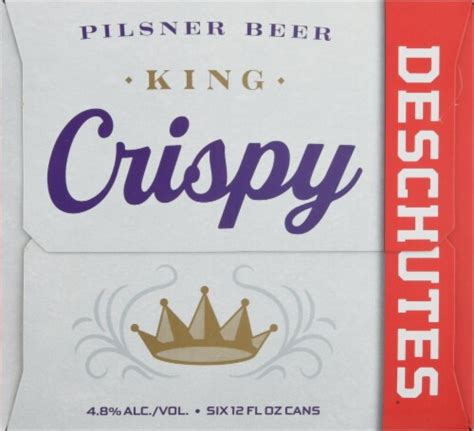 Deschutes Brewery King Crispy Pilsner Beer 6 Cans 12 Fl Oz Ralphs