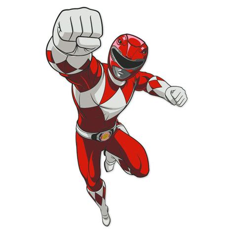 Mighty Morphin Power Rangers Red Ranger Poster Wall Decal Peel And Stick