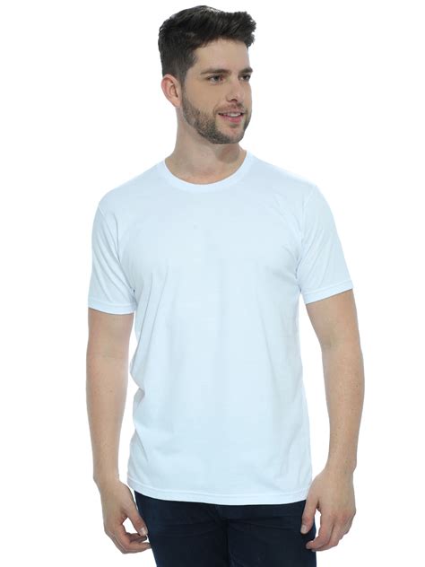 Camiseta Masculina Algodão Manga Curta Básica Lisa Branco