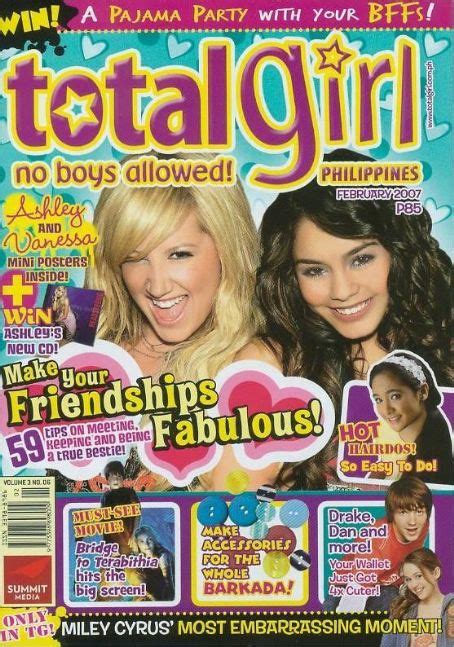 Ashley Tisdale Vanessa Hudgens Total Girl Magazine February 2007 Cover Photo Philippines