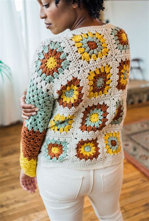 Joan Granny Sweater Crochet PDF Pattern Crochet Tl Yarn Crafts