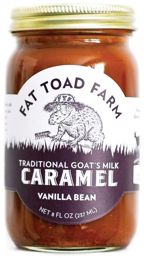 Fat Toad Farm Traditional Goats Milk Caramel Sauce Vanilla Bean 8fl