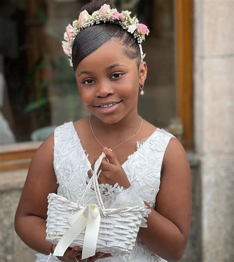 18 Gorgeous Black Flower Girl Hairstyles To Inspire