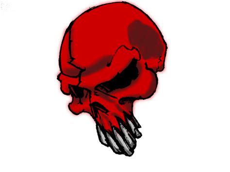 Red Skull Bone Clip Art Skulls Png Download 1024768 Free