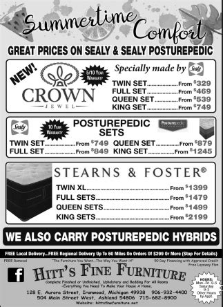 Sealy posturepedic kenney cushion firm eurotop queen mattress. Sealy Performance Posturepedic Mattresses, Hitt's Fine ...