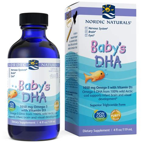 Nordic Naturals Babys Dha Liquid Omegas From Arctic Cod Liver Oil
