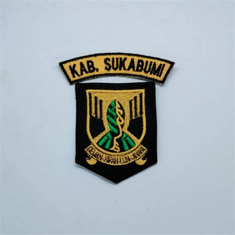 Jual Logo Bordir Kabupaten Sukabumi Begde Badge Logo Emblem