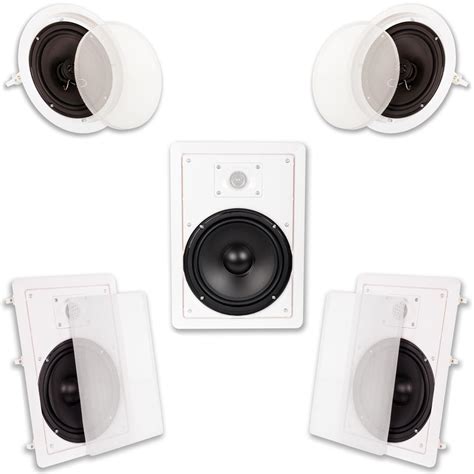 Back in the day, the concept of owning your own ceiling speakers was a far fetched idea. Acoustic Audio by Goldwood In Wall/Ceiling 1500-Watt 8 in ...