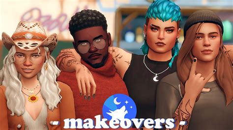 Giving Moonwood Mill Townies Makeovers Cc List The Sims 4
