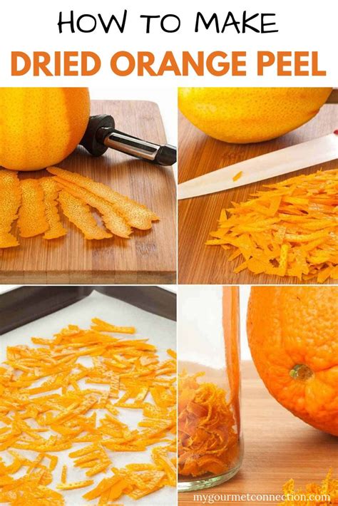How To Make Dried Orange Peels With Pictures And Text Overlay That Says
