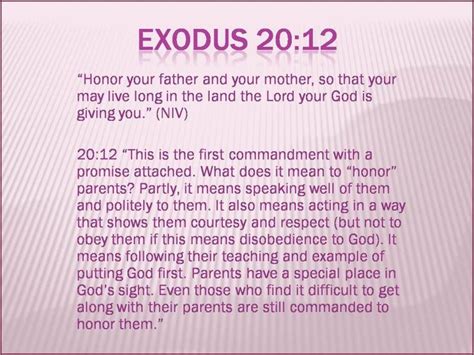 But, we must also forgive,. Exodus 20_12 | You are the father, Forgive, forget, Bible ...