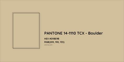 About Pantone 14 1110 Tcx Boulder Color Color Codes Similar Colors