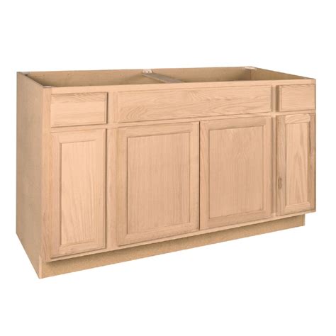 24 inch sink base cabinet. Project Source 60-in W x 34.5-in H x 24-in D Unfinished ...