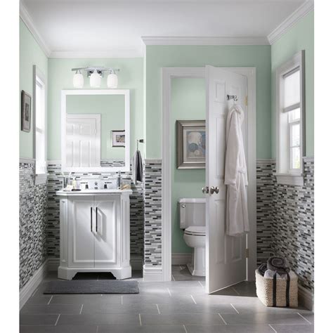 Choose a backer board that's the same thickness as the drywall so you have a seamless transition from one to the other. Shop Style Selections Mitte Gray Glazed Porcelain Floor ...