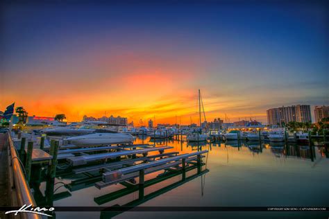 Sarasota Bayfront Marina Boat Docks Hdr Photography By Captain Kimo
