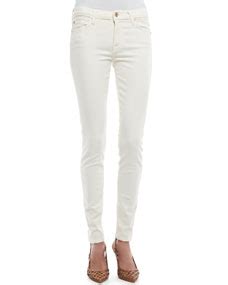 7 For All Mankind Brushed Satin Skinny Pants