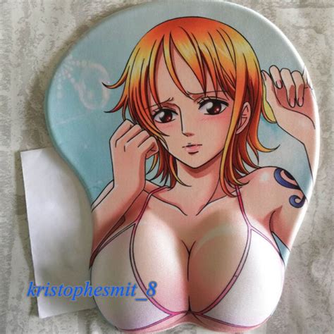 One Piece Nami Mouse Pad 3d Breast Chest Play Mats 3d Wrist Rests Cosplay Mats Ebay