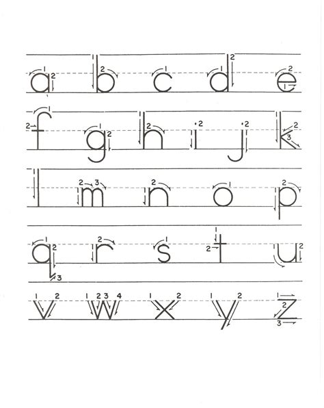 Lower Case Alphabet Tracing Learning Kiddo Shelter Alphabet Writing