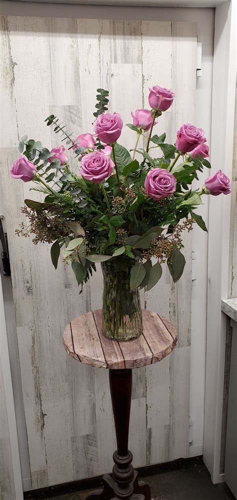 Caterina Dozen Premium Lavender Roses In Rockwood Mi Rockwood