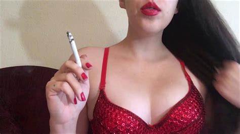 goddess d smoking in red lipstick youtube