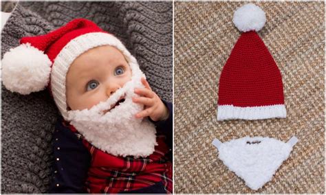Baby Crochet Santa Hat With Beard Free Pattern Styles Idea