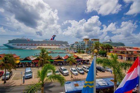 Oranjestad Aruba November 05 2015 Port Used Editorial Photo