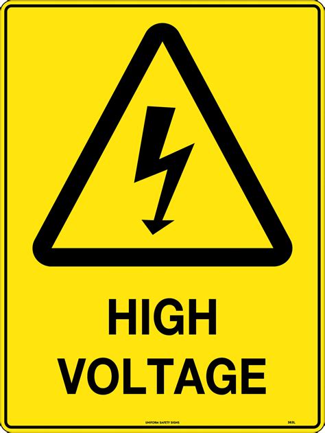 Quickly design your own signs. High Voltage | Uniform Safety Signs