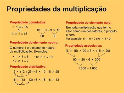Sobre A Propriedade Comutativa Da Multiplicação é Correto Afirmar Que