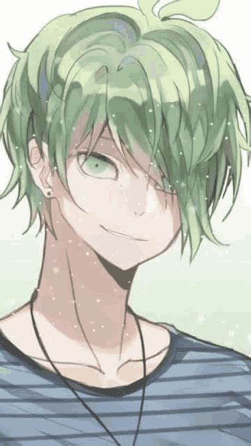 Green Haired Anime Boy Anime Boy Green  Greenhairedanimeboy