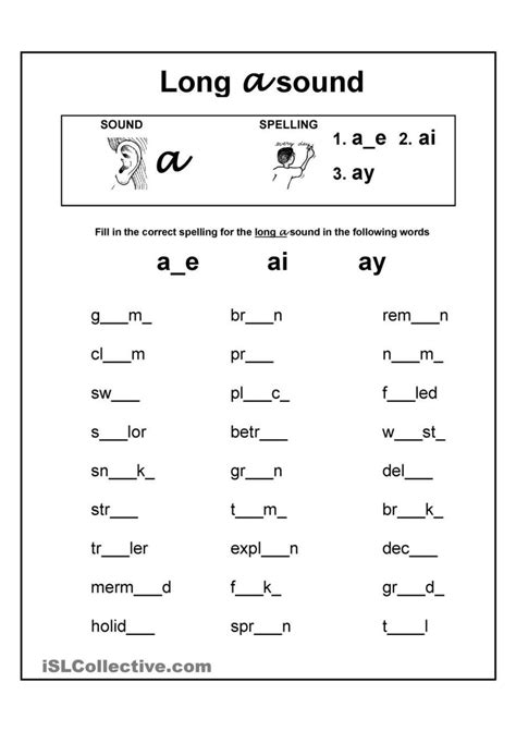 Long Vowel Sounds Worksheets For Grade 1 Thekidsworksheet