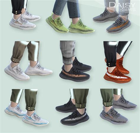 Yeezy Boost 350 V2 Malefemale Sims 4 Cc Shoes Sims Sims 4