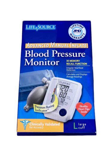 Lifesource Ua 705vl Advanced Manual Inflate Blood Pressure Monitor With