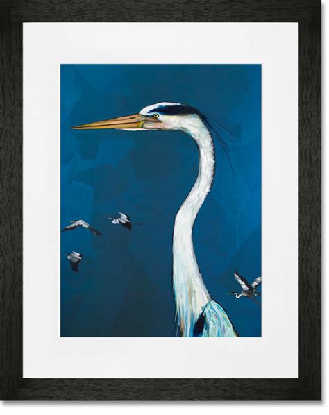 Great Blue Heron Beach And Ocean Art Prints Greenbox Art Ocean Art