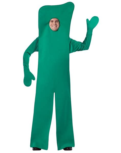 Gumby Open Face Adult Gumby Costume