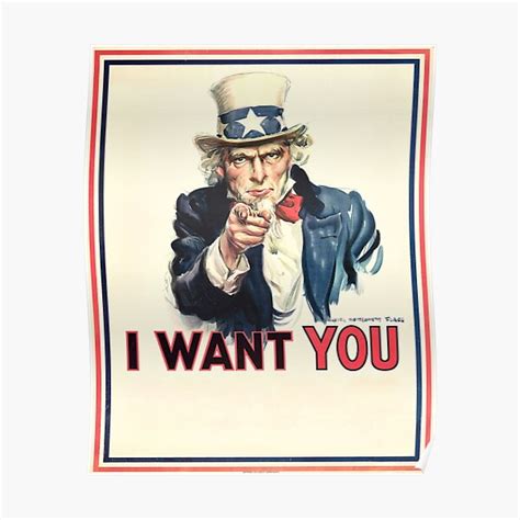 I Want You Poster Uncle Sam Wants You Print Printable Wall Art