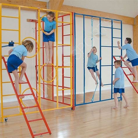 Trio Steel Pe Wall Climbing Frames Are Suitable For Key Stages 1 And 2