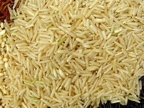 Raw Basmati Rice Grains In The Foreground Stock Image Image Of Dish