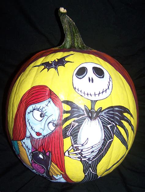 Nightmare Before Christmas Painted Pumpkin By Deedee408 On Deviantart