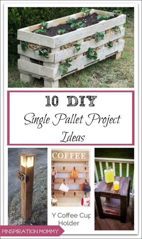 10 Diy Single Pallet Project Ideas Pallet Projects Easy Pallet