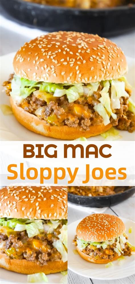 Big Mac Sloppy Joes Are Delicious Ground Beef Sandwiches Loaded With