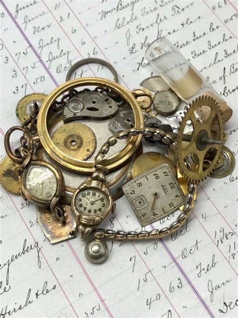 Vintage Watch Parts Movements Steampunk Jewelry Supply Etsy Vintage