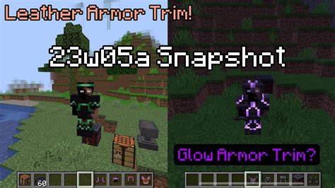 Leather Armor Trims Easier Netherite And Enchantment Glint Changes And
