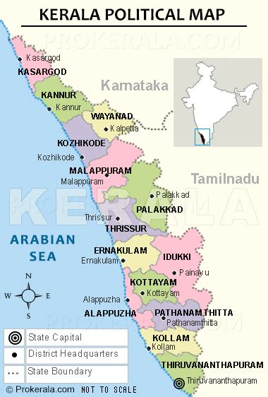 District Map Of Kerala Kerala District Map District Wise Map Of Kerala