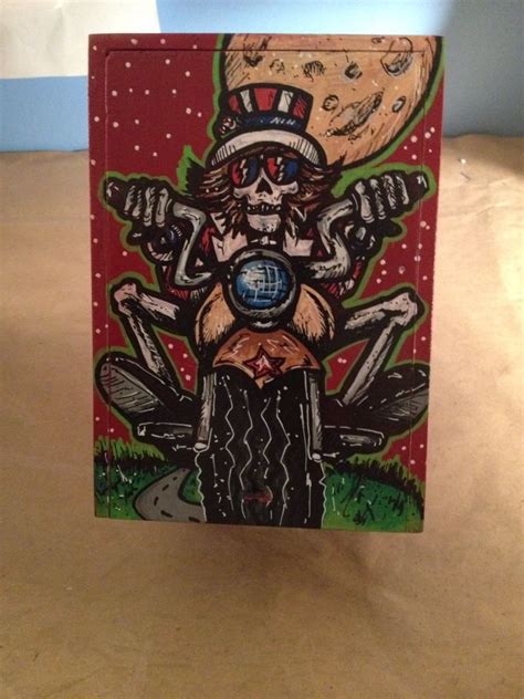 Grateful Dead Motorcycle Skull Rider Skull Tattoos Hand Painted