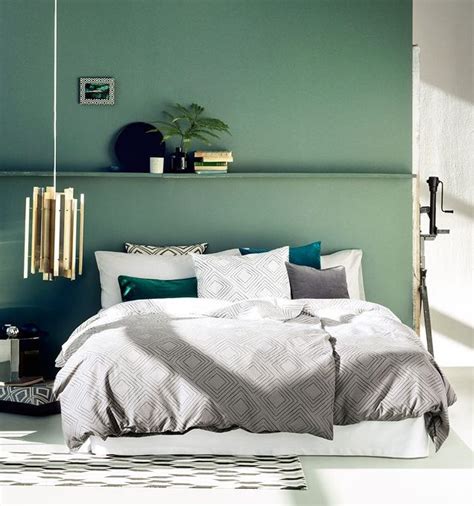 Grüne Schlafzimmer Schlafzimmer Design Weißes Bett Schlafen