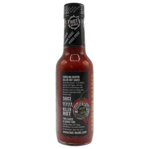 Hot Headz Carolina Reaper Killer Hot Sauce Chili